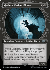 Gollum, Patient Plotter (Showcase) (Surge Foil) (LTR-801) - The Lord of the Rings: Tales of Middle-earth: (Showcase) (Borderless) Foil