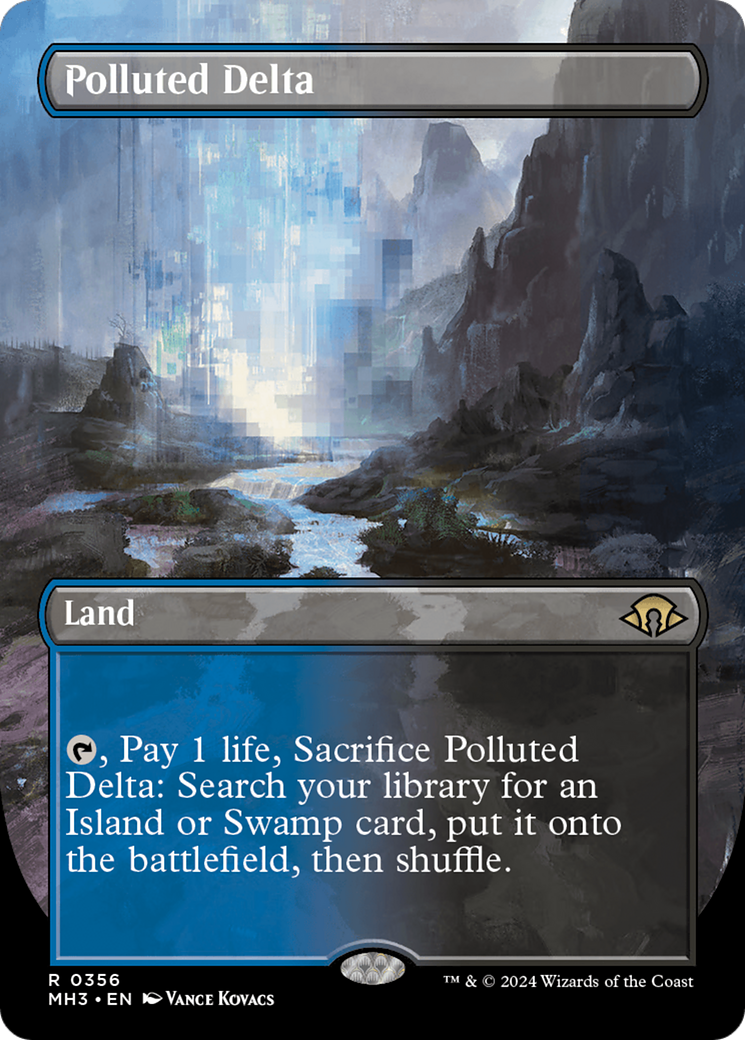 Polluted Delta (Borderless) (MH3-356) - Modern Horizons 3 Foil