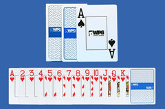 Texas Hold’em Poker Playing Cards: PVC Plastic - Waterproof - Durable Matte - WPT Tournament Edition