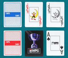 Texas Hold’em Poker Playing Cards: PVC Plastic - Waterproof - Durable Matte - WPT Tournament Edition