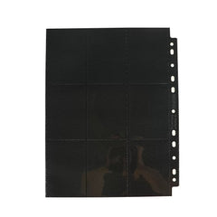 HENWEI: Trading Card Ring Binder Pages – 9 Pocket Pages Only (Pokémon, Yu-Gi-Oh!, MTG, Sports Cards, TCG/CCG) - 50pcs