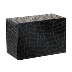 HENWEI: Q04 Large Capacity Triple-Row PU Leather Deck Box – Fits 100+ TCG Cards with Accessory Compartment (MTG, Pokémon, Yu-Gi-Oh!, Lorcana, CCG)