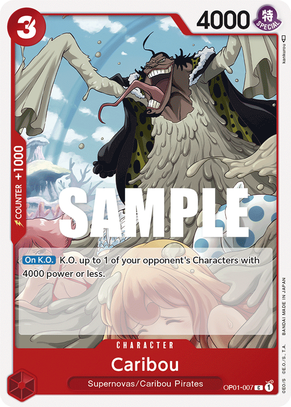 One Piece Card Game: Caribou - EN - OP01-007 (Romance Dawn, C)