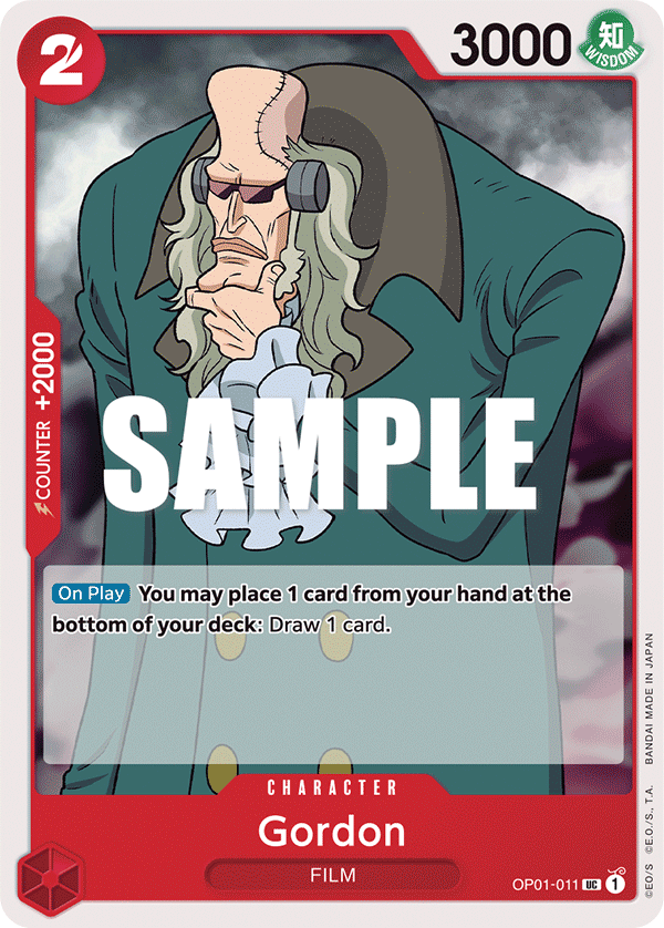 One Piece Card Game: Gordon - EN - OP01-011 (Romance Dawn, UC)