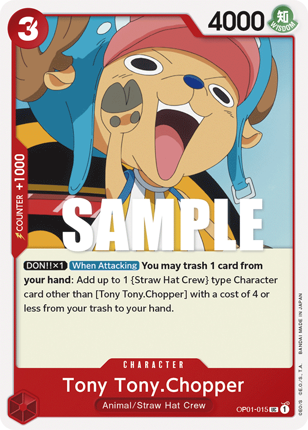 One Piece Card Game: Tony Tony.Chopper - EN - OP01-015 (Romance Dawn, UC)