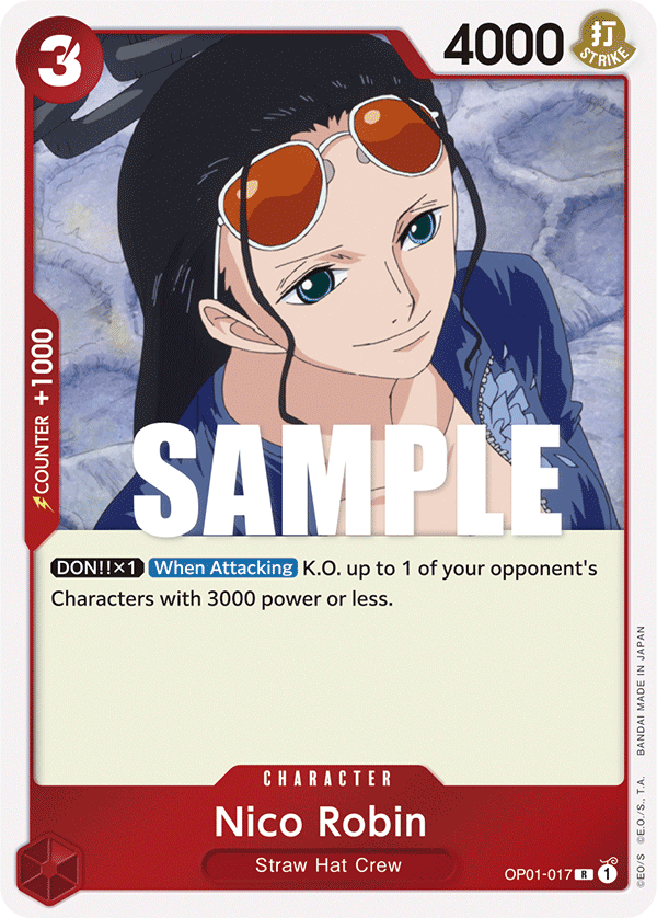 One Piece Card Game: Nico Robin - EN - OP01-017 (Romance Dawn, R)