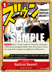 One Piece Card Game: Radical Beam!! - EN - OP01-029 (Romance Dawn, UC)