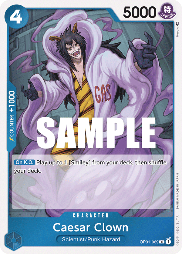 One Piece Card Game: Caesar Clown - EN - OP01-069 (Romance Dawn, R)