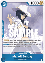 One Piece Card Game: Ms. All Sunday - EN - OP01-079 (Romance Dawn, R)