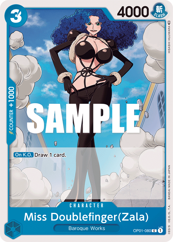 One Piece Card Game: Miss Doublefinger(Zala) - EN - OP01-080 (Romance Dawn, C)