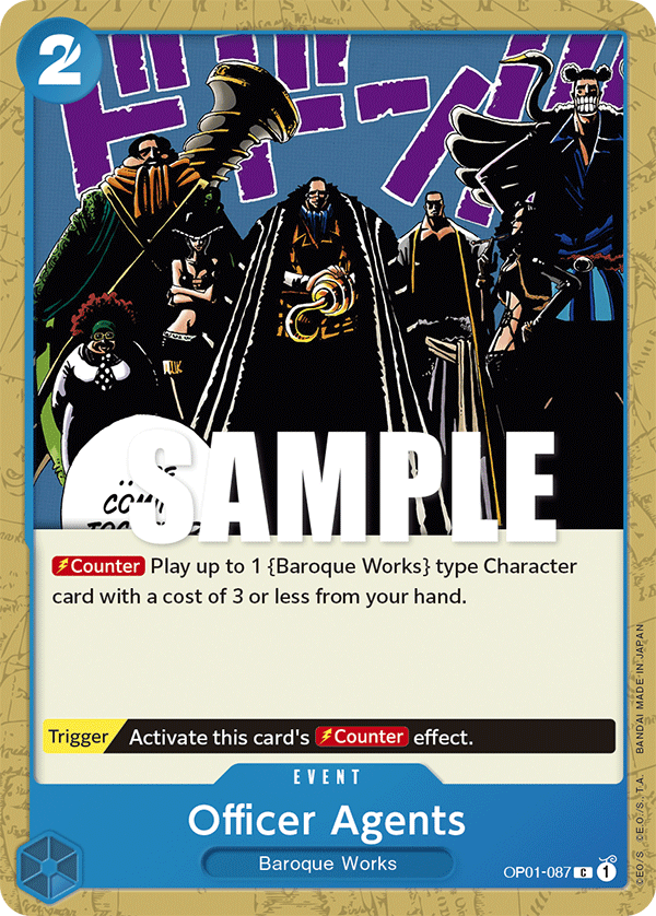One Piece Card Game: Officer Agents - EN - OP01-087 (Romance Dawn, C)