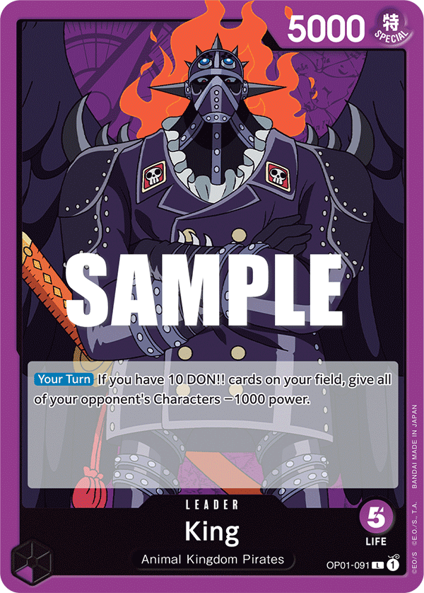 One Piece Card Game: King - EN - OP01-091 (Romance Dawn, L)