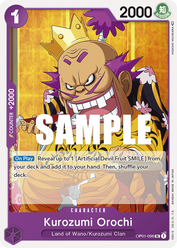 One Piece Card Game: Kurozumi Orochi - EN - OP01-098 (Romance Dawn, UC)