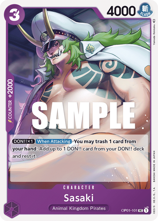 One Piece Card Game: Sasaki - EN - OP01-101 (Romance Dawn, UC)