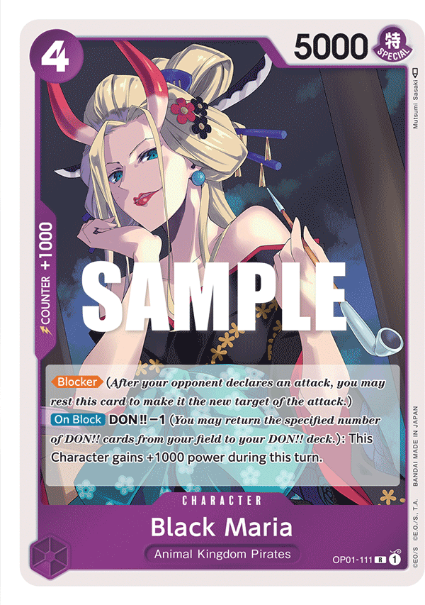 One Piece Card Game: Black Maria - EN - OP01-111 (Romance Dawn, R)