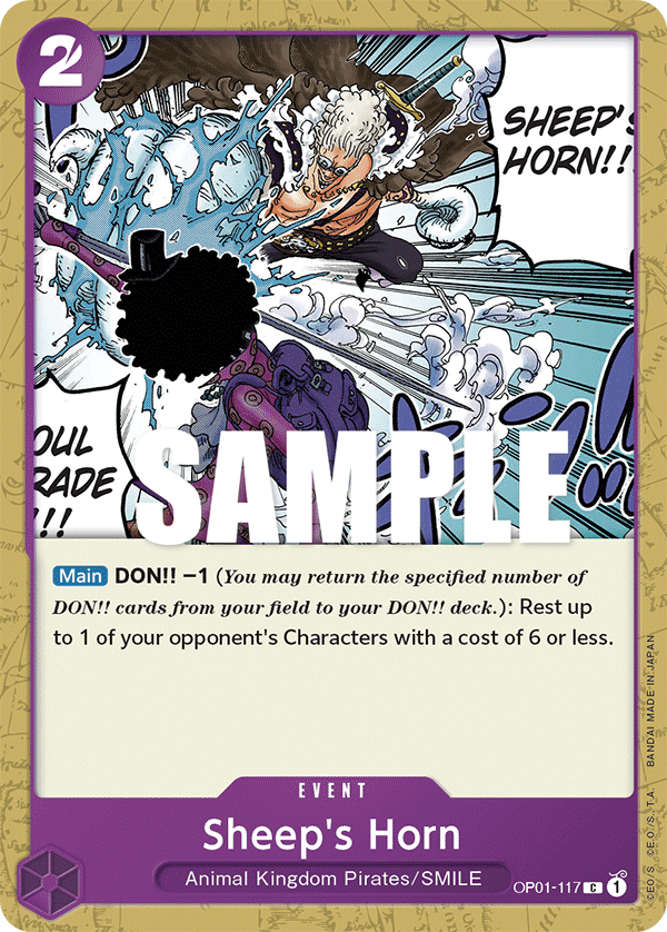 One Piece Card Game: Sheep's Horn - EN - OP01-117 (Romance Dawn, C)