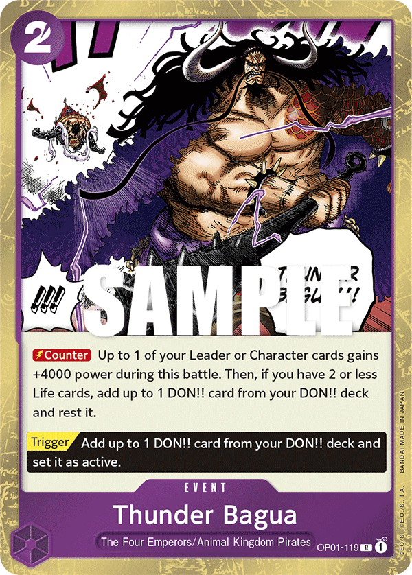 One Piece Card Game: Thunder Bagua - EN - OP01-119 (Romance Dawn, R)