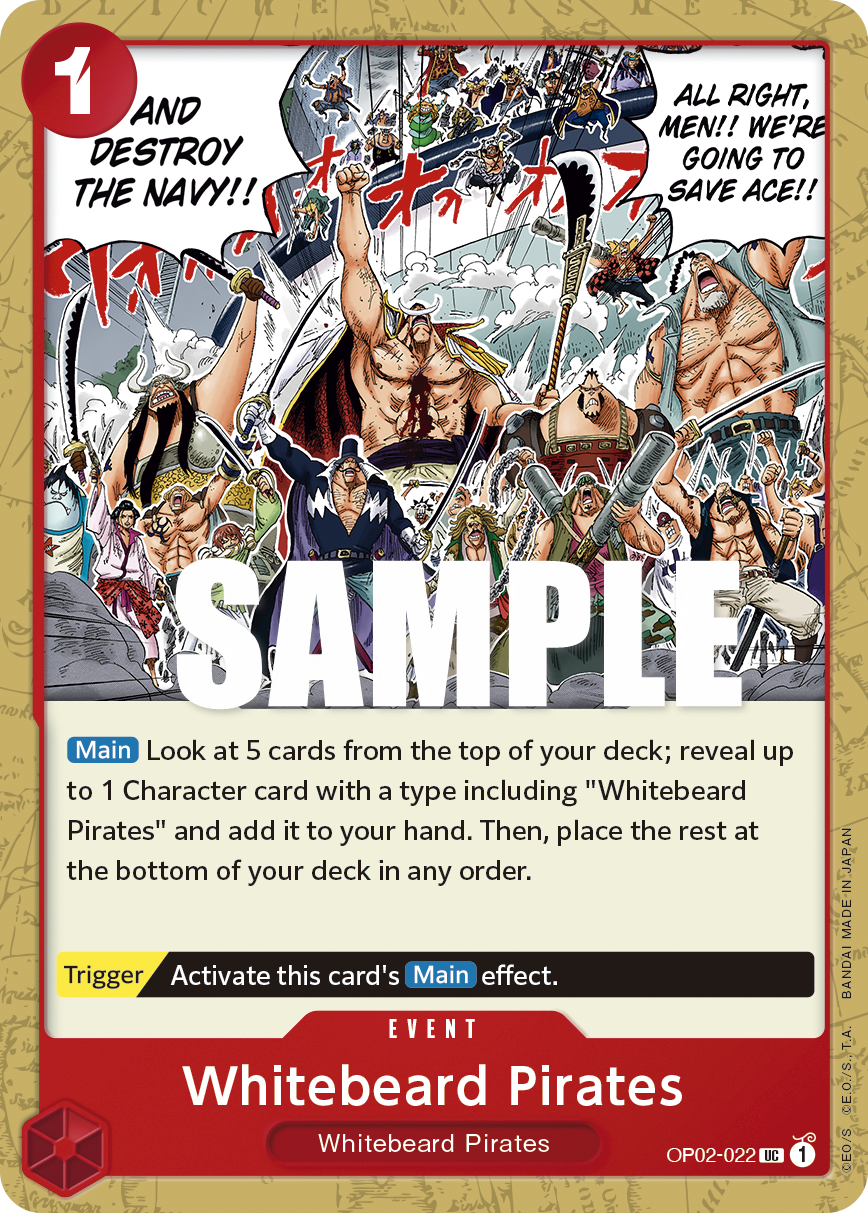One Piece Card Game: Whitebeard Pirates - EN - OP02-022 (Paramount War, UC)