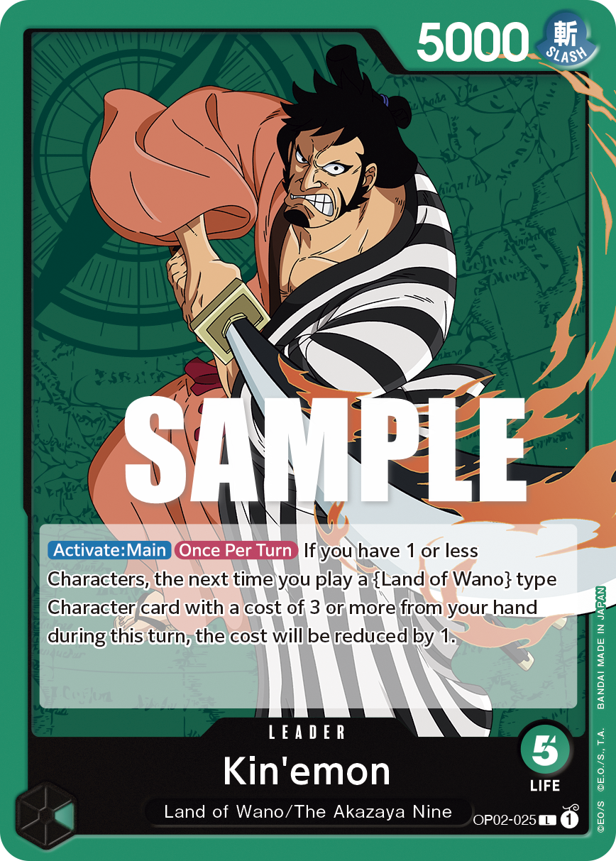 One Piece Card Game: Kin'emon - EN - OP02-025 (Paramount War, L)