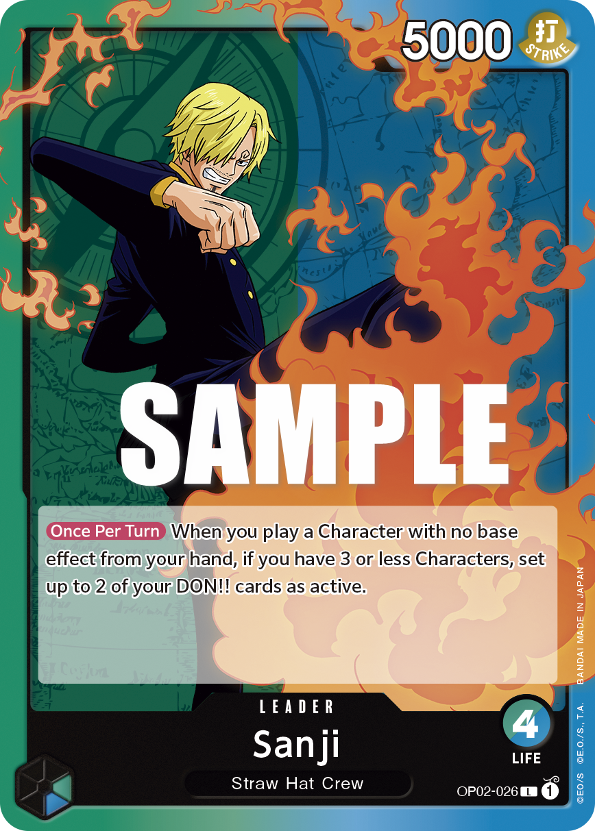 One Piece Card Game: Sanji - EN - OP02-026 (Paramount War, L)