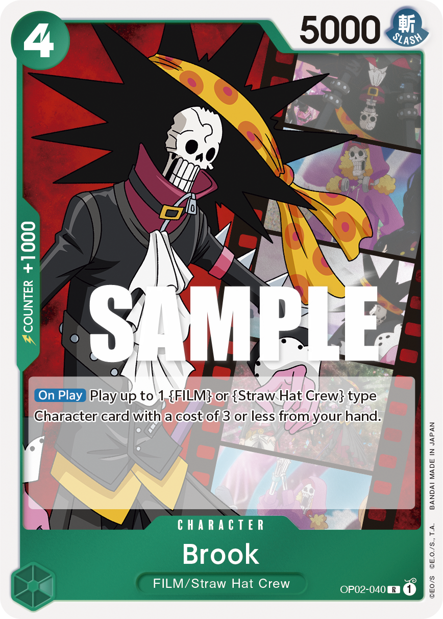 One Piece Card Game: Brook - EN - OP02-040 (Paramount War, R)