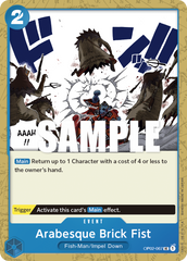 One Piece Card Game: Arabesque Brick Fist - EN - OP02-067 (Paramount War, UC)