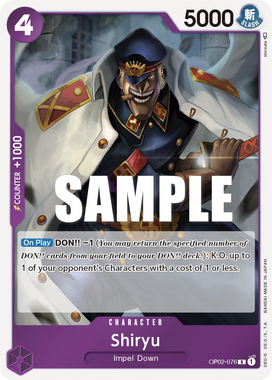 One Piece Card Game: Shiryu - EN - OP02-076 (Paramount War, R)