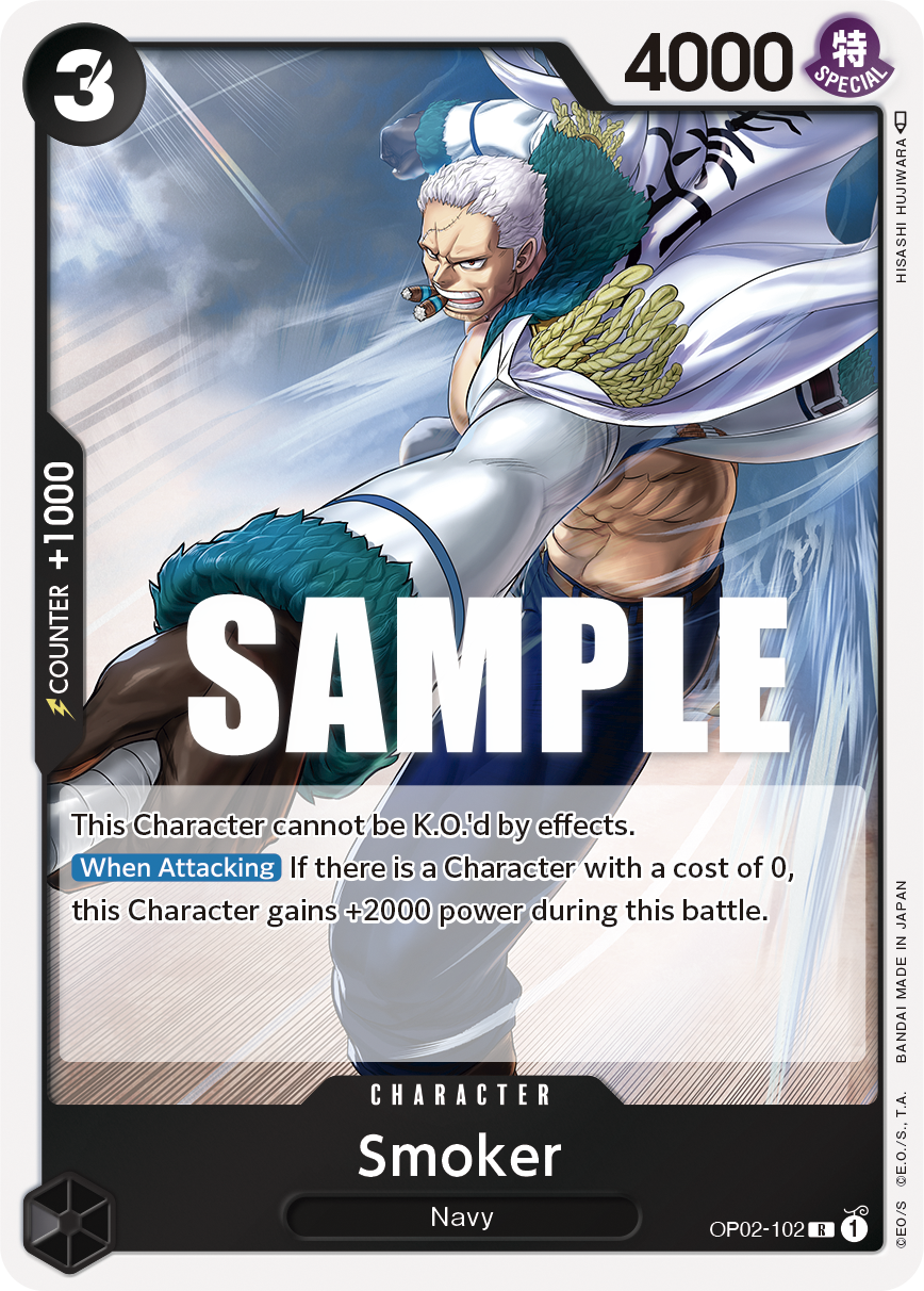 One Piece Card Game: Smoker - EN - OP02-102 (Paramount War, R)