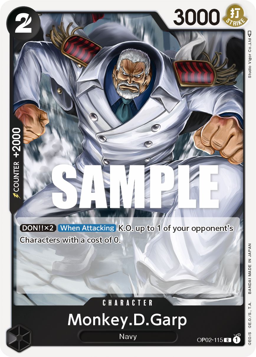 One Piece Card Game: Monkey.D.Garp (115) - EN - OP02-115 (Paramount War, R)