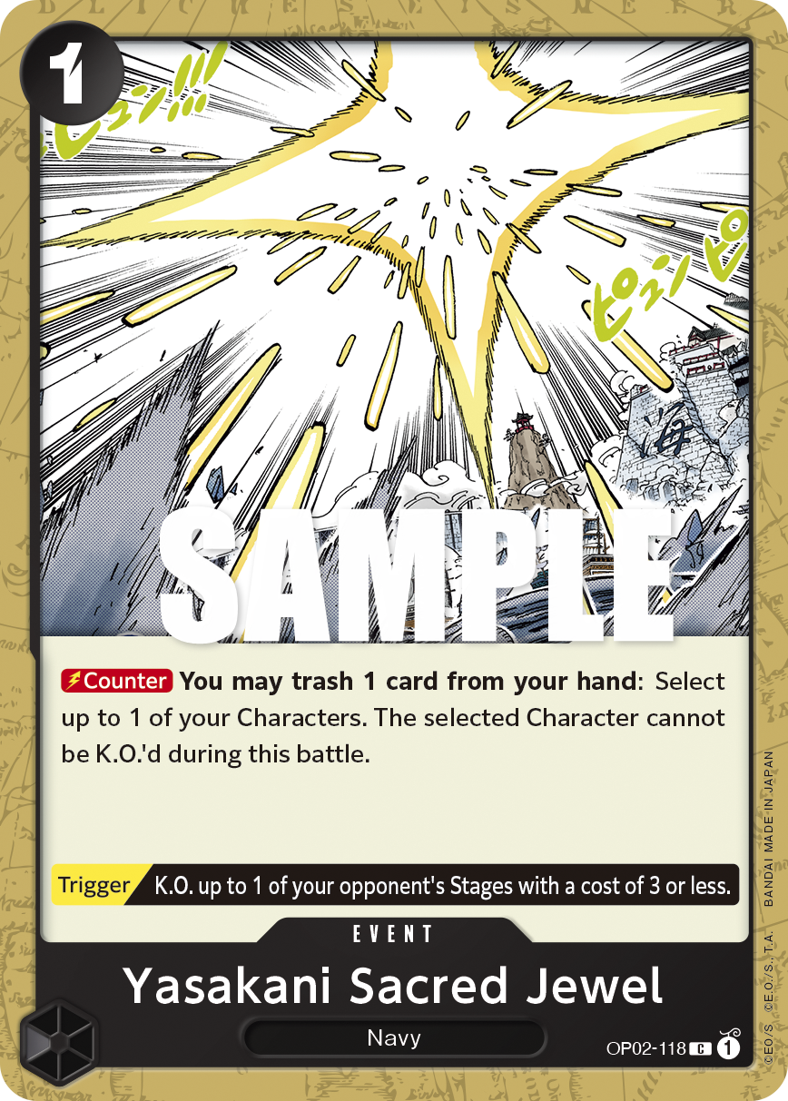 One Piece Card Game: Yasakani Sacred Jewel - EN - OP02-118 (Paramount War, C)
