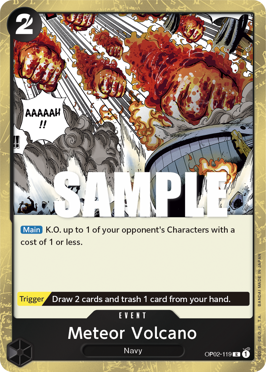 One Piece Card Game: Meteor Volcano - EN - OP02-119 (Paramount War, R)