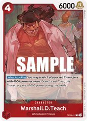 One Piece Card Game: Marshall.D.Teach - EN - OP03-012 (Pillars of Strength, R)