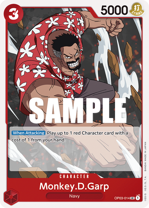 One Piece Card Game: Monkey.D.Garp - EN - OP03-014 (Pillars of Strength, UC)