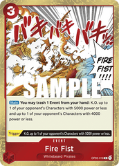 One Piece Card Game: Fire Fist - EN - OP03-018 (Pillars of Strength, R)