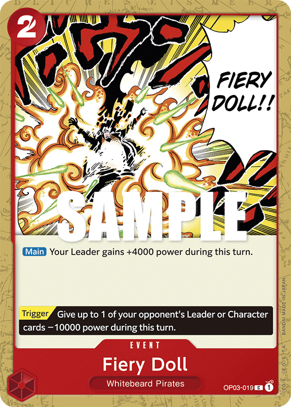 One Piece Card Game: Fiery Doll - EN - OP03-019 (Pillars of Strength, C)