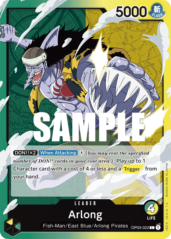 One Piece Card Game: Arlong - EN - OP03-022 (Pillars of Strength, L)