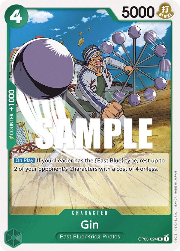 One Piece Card Game: Gin - EN - OP03-024 (Pillars of Strength, R)