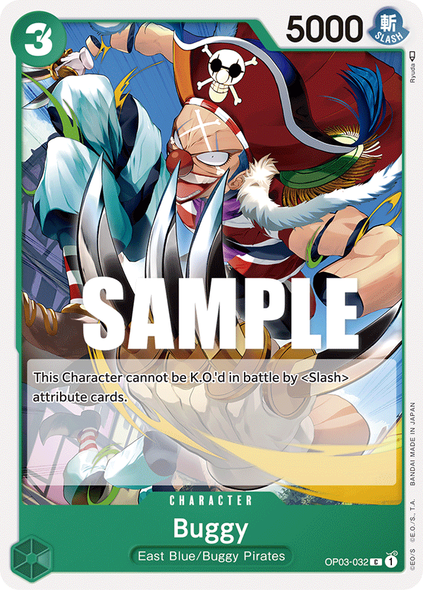 One Piece Card Game: Buggy - EN - OP03-032 (Pillars of Strength, C)