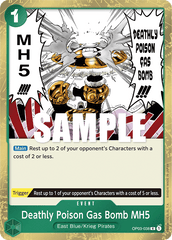 One Piece Card Game: Deathly Poison Gas Bomb MH5 - EN - OP03-038 (Pillars of Strength, R)