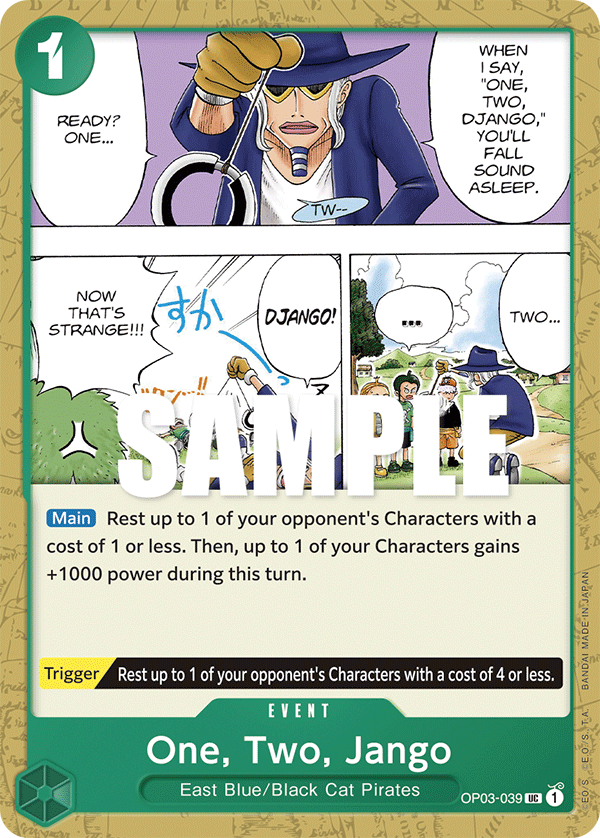 One Piece Card Game: One, Two, Jango - EN - OP03-039 (Pillars of Strength, UC)