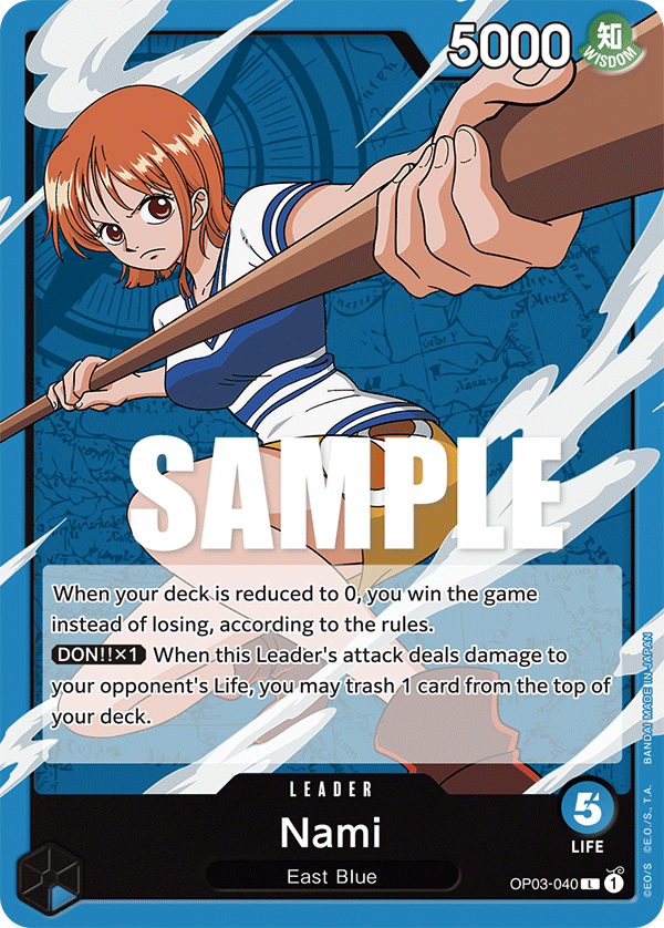 One Piece Card Game: Nami - EN - OP03-040 (Pillars of Strength, L)