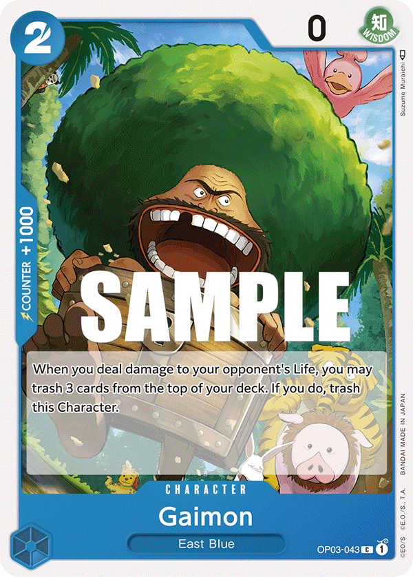 One Piece Card Game: Gaimon - EN - OP03-043 (Pillars of Strength, C)