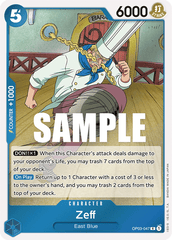 One Piece Card Game: Zeff - EN - OP03-047 (Pillars of Strength, R)