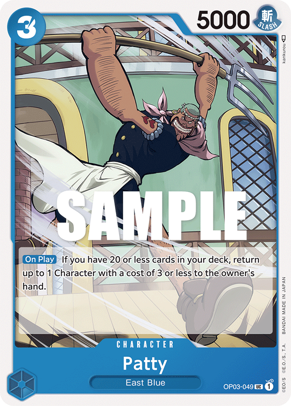 One Piece Card Game: Patty - EN - OP03-049 (Pillars of Strength, UC)