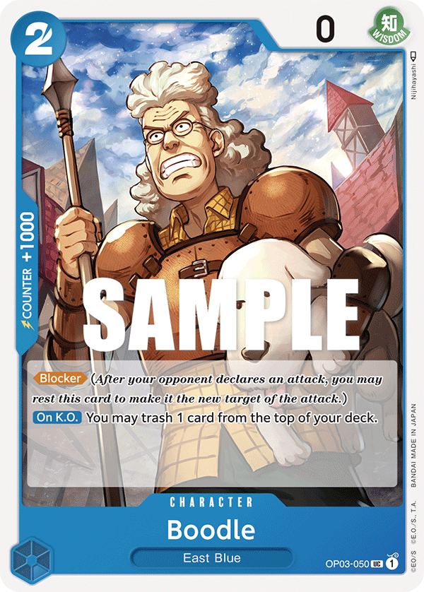 One Piece Card Game: Boodle - EN - OP03-050 (Pillars of Strength, UC)