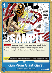 One Piece Card Game: Gum-Gum Giant Gavel - EN - OP03-055 (Pillars of Strength, C)