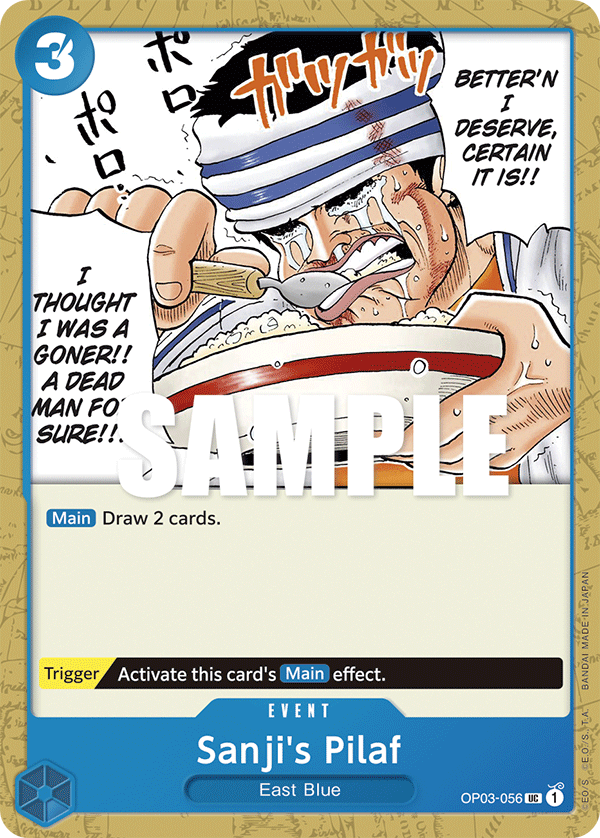 One Piece Card Game: Sanji's Pilaf - EN - OP03-056 (Pillars of Strength, UC)