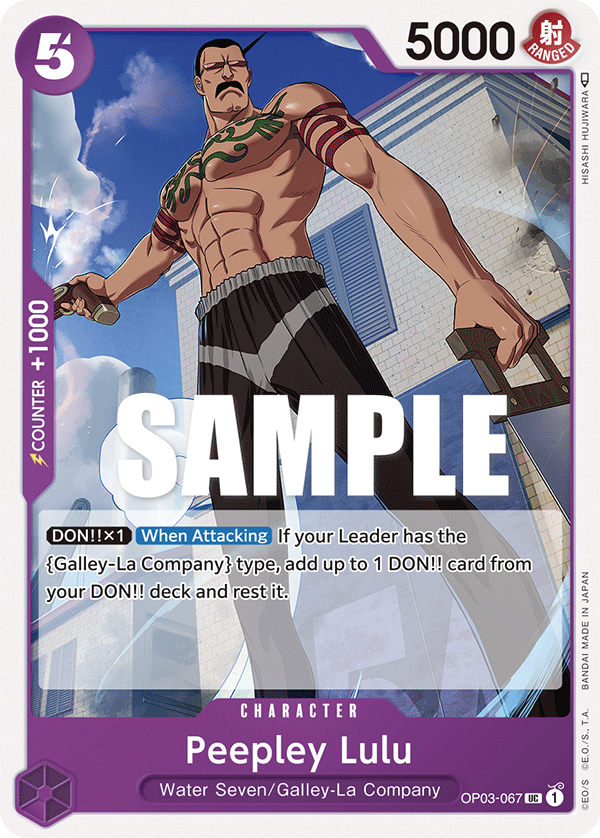 One Piece Card Game: Peepley Lulu - EN - OP03-067 (Pillars of Strength, UC)