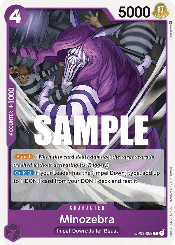 One Piece Card Game: Minozebra - EN - OP03-068 (Pillars of Strength, C)