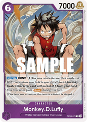 One Piece Card Game: Monkey.D.Luffy - EN - OP03-070 (Pillars of Strength, R)